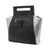 Black and Silver Messenger Bag, Genuine Leather Bag, Handmade Bag, Crossbody Bag, Everyday Bag, Office Bag, College Bag, Tote